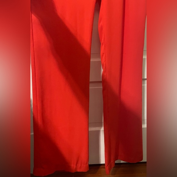 Diane Von Furstenberg Orange Red Jumpsuit - Picture 5 of 12